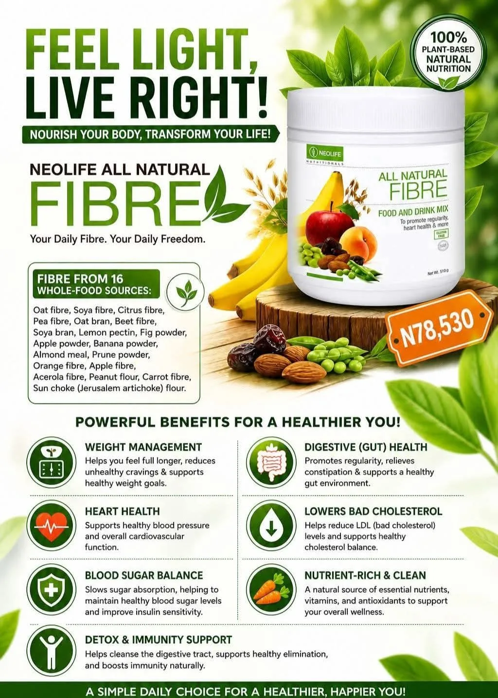 All natural fiber